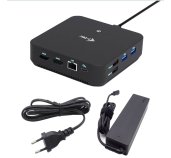 i-tec USB-C DP Dual HDMI Docking Station, Power Delivery 100W + i-tec Universal Charger 100W foto