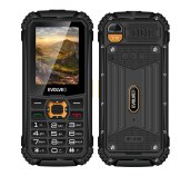 EVOLVEO StrongPhone Q1, vodotěsný odolný Dual SIM telefon, černo-oranžový foto