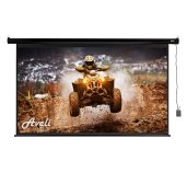 Elektrické projekční plátno AVELI, 265x149 (16:9) 120”, černý tubus foto