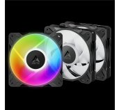 ARCTIC P12 Pro A-RGB (3 Pack) - 120mm A-RGB PWM ventilátor s rozdělovačem kabelů foto