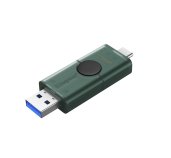 DataTraveler Duo G2/256GB/USB 3.2/USB-A + USB-C/Zelená foto