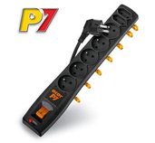 Rozvodný panel ACAR P7/3m 5+2x220V černý+přep.ochr foto