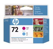 HP no 72 - purpurová a azurová tisk. hlava, C9383A foto