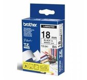 TZE-S241,  bílá/černá, 18mm foto