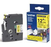 TZE-S631, žlutá/černá, 12mm foto