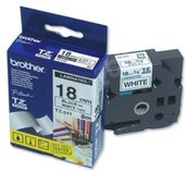 TZE-241,  bílá/černá, 18mm foto