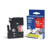 TZE-435,  červená/bílá, 12mm foto