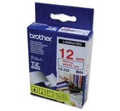 TZE-232,  bílá/červená, 12mm foto