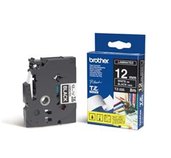 TZE-335,  černá/bílá, 12mm foto