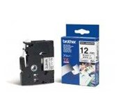 TZE-N231,  bílá/černá, 12mm foto