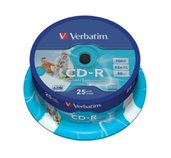 VERBATIM CD-R(25-Pack)Spindle/Printable/52x/700MB foto