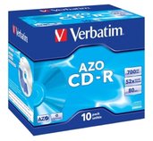 VERBATIM CD-R(10-Pack)Jewel/Crystal/52x/700MB foto
