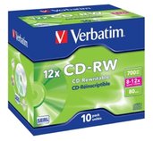 VERBATIM CD-RW(10-Pack)/Jewel/12x/700MB foto