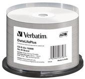 VERBATIM CD-R(50-Pack)/52x/700MB/ThermoPrint/NoID foto