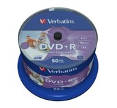 VERBATIM DVD+R(50-Pack)Cake/Print/16x/4.7GB/NoID foto