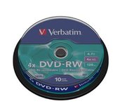 VERBATIM DVD-RW(10-Pack)Spindle4x/DLP/4.7GB foto