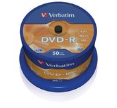 VERBATIM DVD-R(50-Pack)Spindl/MattSlvr/16x/4.7GB foto