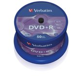 VERBATIM DVD+R(50-Pack),Spindl/MattSlvr/16x/4.7GB foto