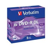 VERBATIM DVD+R(5-pack)DoubleLayer/Jewel/8x/8,5GB foto