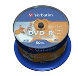 VERBATIM DVD-R(50-Pack)Cake/Print/16x/4.7GB/NoID foto