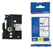 TZE-FX231, bílá / černá, 12 mm foto