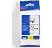 TZE-FX611, žlutá / černá, 6mm foto