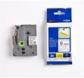 TZE-S121 průsvitná / černá, 9mm foto