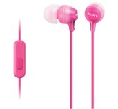 SONY sluchátka MDR-EX15AP, handsfree, růžové foto