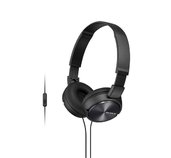 SONY sluchátka MDR-ZX310AP, handsfree, černé foto
