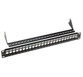 19” Neosazený univerzální panel Solarix 24 portů foto