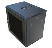Datacom 19” rozvaděč 9U/450 mm (sklo) černý foto