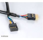 AKASA - USB kabel - 40 cm - prodlužovací interní foto