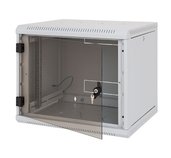 Nástěnný rack RUA 9U/500mm odn.boč+skl.dv. foto