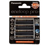 Panasonic Eneloop Pro BK-3HCCE NiMH AA 2450mAh BL4 foto