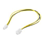 PremiumCord kabel napájecí prodluž. P4(4piny) 34cm foto