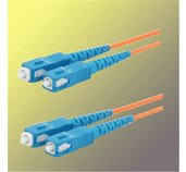 Optický patchkabel duplex SC-SC, 50/125 um MM,15 m foto