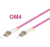 Optický patch kabel duplex LC-LC 50/125 MM 2m OM4 foto
