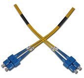 Optický patchkabel duplexní, SC-SC 9/125um SM 0,5m foto
