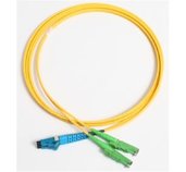 Patchcord FO duplex E2000/APC-LC 9/125um SM 1m foto
