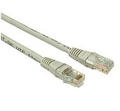 Patch kabel CAT5E UTP PVC 0,5m šedý foto