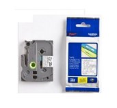 TZE-135,  průsvitná/bílá, 12 mm foto