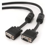 Gembird kabel přípojný k monitoru 15M/15M VGA 15m stíněný extra, ferrity BLACK foto