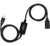 PremiumCord USB 2.0 repeater a prodlužovací kabel A/M-A/F 10m foto