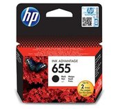 HP 655 černá inkoustová kazeta, CZ109AE foto