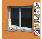 Anténní držák malý na plastové okno ”L”, délka 17,5 cm, výška 25 cm, d=20mm foto