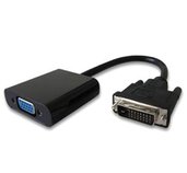 PremiumCord převodník DVI na VGA s krátkým kabelem - černý foto