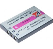 Baterie T6 power NP-60, KLIC-5000, NP-30, LI-20B, 1000mAh, černá foto