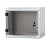 Nástěnný rack RUA 12U/400mm odn.boč+skl.dv. foto