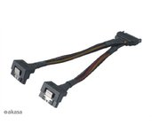 SATA napájecí rozdvojka 15pin Sata(M) na 2xSata(F) foto