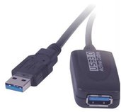 PremiumCord USB 3.0 repeater a prodluž. kabel 10m foto